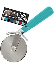 Gorilla Grip Stainless Steel Pizza Wheel, Large Sharp Rust Resistant Cutter Blade with Thumb Guard, Comfortable Handle, Slice Thick or Thin Pizzas in Seconds, Works on Pie Crust, Pastries