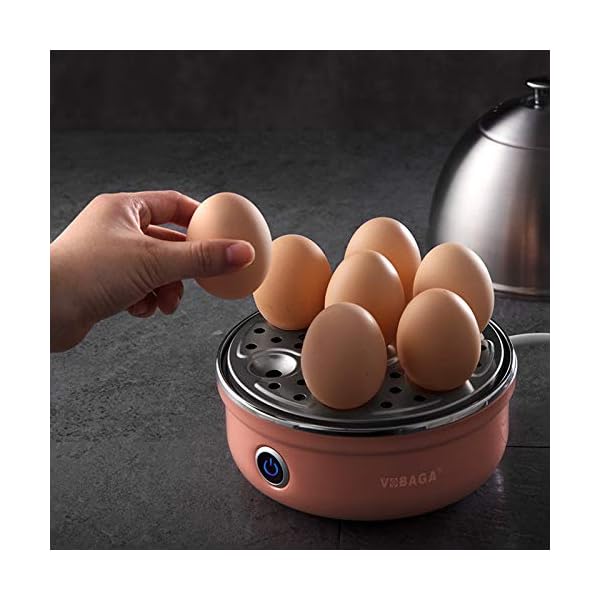 VOBAGA Electric Egg Cooker, Rapid Egg Boiler with Auto Shut Off for