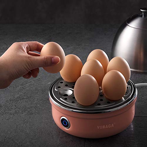 VOBAGA Electric Egg Cooker, Rapid Egg Boiler with Auto Shut Off for Soft, Medium, Hard Boiled