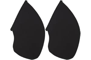 BENECREAT 2Pcs Black Sew-in Side Pocket, DIY Clothing Inner Pockets, Travel Security Pocket Hidden Wallet for Dress, Shirt, J