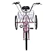 VANELL 20″ 7 Speed Tricycle Adult Trike Cruise Bike – Foldable 3 Wheeled Bicycle – with Large Size Basket Backrest Seat – for Women Men for Shopping Exercise Recreation (Pink, 20″)thumb 4