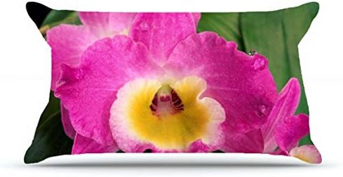 Jarrod King Size 20X36 PillowCase Inches Cotton Pillowcases Decorative Pillow Cover Case with Hidden Zipper Decor Cushion Covers - Nature Flowers flowers orchids pink flowers For Car