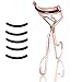 Eyelash Curler With Refill Pad Lash Curlers Tool ULG Travel Eye Lashes Clip Professional Stainless Steel Curled Cosmetic Makeup Accessory Rose Gold