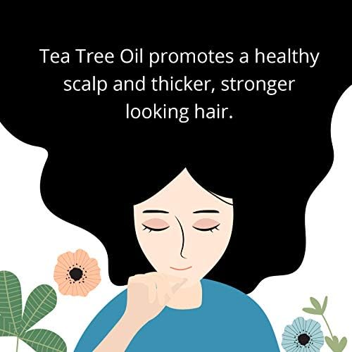 Pure Tea Tree Oil Shampoo Natural Essential Oil AntiDandruff Shampoo