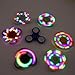 LED Light Fidget Spinner with Switch Plastic EDC Hand Spinner For Autism and ADHD Relief Focus Anxiety Stress Toys Gift (Red)