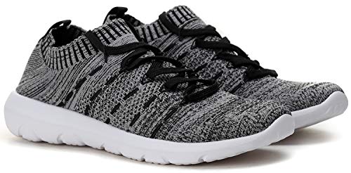 Women's Slip-On Walking Shoes - Breathable Knit Mesh Athletic Sneakers For Running, Work & Casual Wear