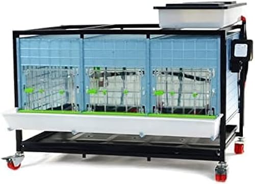 Stackable Brooder Cages Chicken Brooder Box - 1 Layer - Stackable, Durable ABS Plastic ...