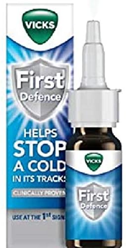 Vicks Nasal Spray for Blocked Nose First Defence, Relief Of Cough Cold And Flu Like Symptoms