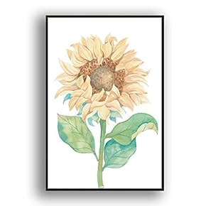 Framed Canvas Wall Art Beautiful Flowers in Grid Giclee Print Gallery Wrap Modern Home Prints Ready to Hang - 16x24 inches