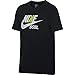 NIKE Boys' Dry Baseball Tee, Black, Small