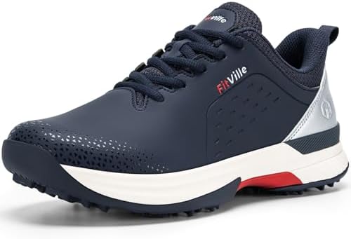 Amazon.com | ZVC Golf Shoes Men with Spikes Mesh Breathable