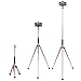 Selfie Stick Tripod, Aluminum Tripod Kit Compact Extendable Tripod with Detachable Selfie Stick for Travel with Bluetooth Remote and Phone Adapter for iPhone Smartphone and Digital Camera