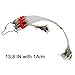 Mono Fishing Leader Rigs with Swivel Snaps Saltwater Surf Fishing Bottom Rigs High Strength Drop Fishing Rig 1 Arm and 2 Arm Nylon Leader Wire Leader Rigging for Lures Bait Hooks (12PCS, 2 Arms)