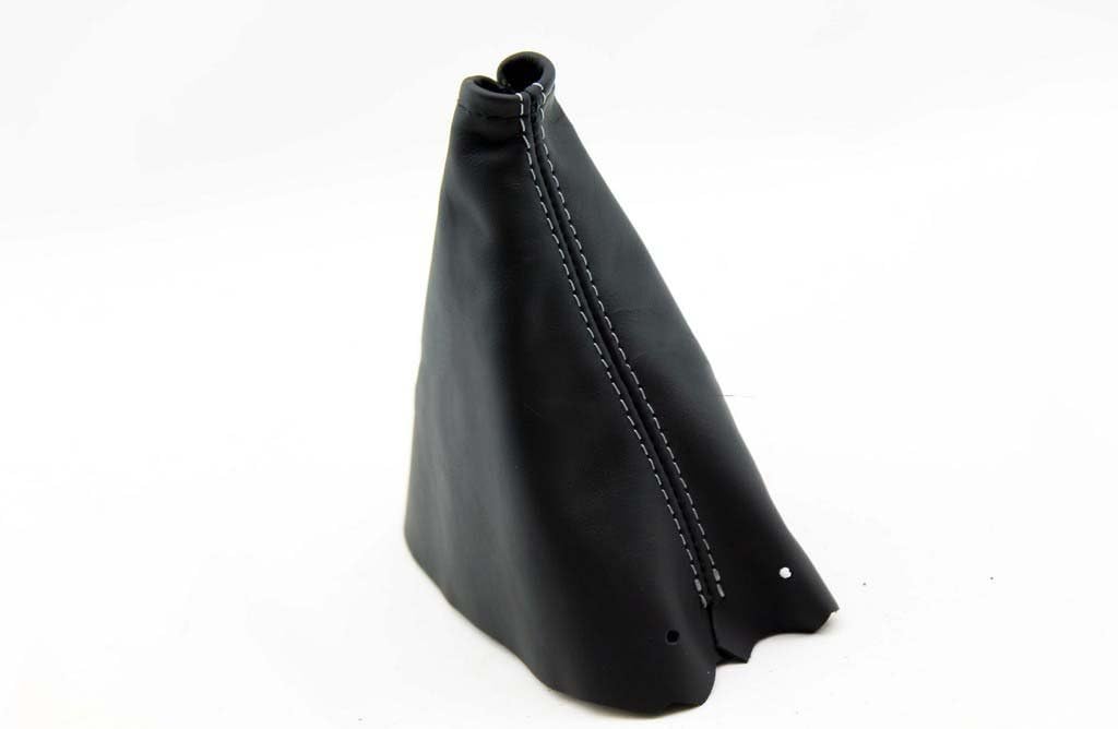 DSVETTES Fits 1984-1989 Corvette C4 Real Black Leather Automatic Shift Boot with Gray Stitching. (Skin Only)