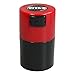 Vitavac - 5g to 20 grams Airtight Multi-Use Vacuum Seal Portable Storage Container for Dry Goods, Food, and Herbs - Red Black