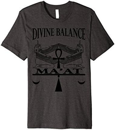 Mens MA'AT MAAT Sacred Geometry Science Egyptian T-Shirt Large Dark Heather