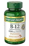 Nature's Bounty Quick Dissolve Fast Acting Vitamin B-12 2500 mcg, Natural Cherry Flavor (250 tablets)