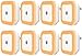 Plug in LED Night Light - Nightlight with Dusk-to-Dawn Sensor for Bedroom, Bathroom, Kitchen, Hallway, Stairs, Warm White, 8-Pack