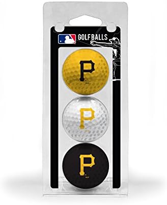 Team GolfMLB Regulation Size Golf Balls, 3 Pack, Full Color Durable Team Imprint