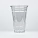 Fit Meal Prep 50 Pack 20 oz Clear Plastic Cups with Flat Lids, Disposable Iced Coffee Cups, BPA Free Premium Crystal Smoothie Cup for Party, Lemonade Stand, Cold Drinks, Juice, Milkshake