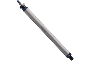 Othmro Air Cylinder 0.63in Bore 6.9in Stroke Double Action Air Cylinder M5 Single Rod Double Acting Aluminium Alloy Penumatic Quick Fitting Mini Air Cylinder for Pneumatic and Hydraulic Systems