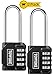Combination Lock For Locker Outdoor - TOWOKE 4 Digit Weatherproof Resettable Padlock With 2.5 Inch Long Shackle, Zinc Alloy Lock For School Gym Locker, Backyard Gate, Hasp Cabinet, Fence - 2 Pack