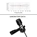 Lavalier Lapel Microphone E, Ubeesize Professional Clip on Omnidirectional Dual Condenser Lav Mic,Perfect for YouTube Recording/Interview/Video Conference/Podcast¡­