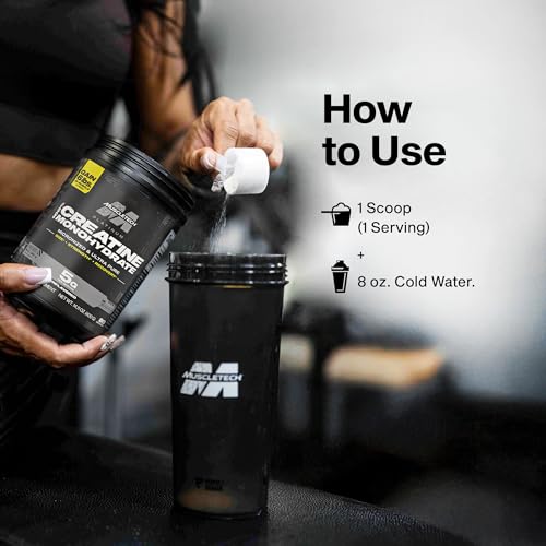 MuscleTech Creatine Monohydrate Powder, Platinum Pure - Unflavored Micronized Creatine for Men & Women - Workout Supplements for Performance, Muscle Recovery & Builder-(80 Servings) Packaging May Vary