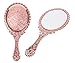 The Paragon Hand Held Mirror - Silver Tone Victorian Vanity Mirror (Copper)