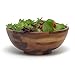 Lipper International Acacia Footed Round Flared Serving Bowl for Fruits or Salads, Small, 7