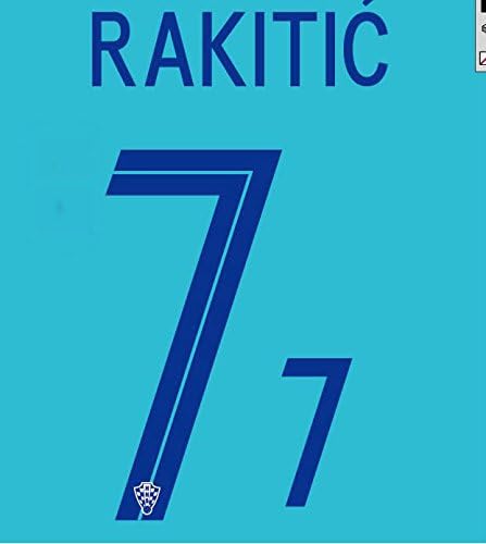 I. Rakitic 7 Croatia Home Name Print/Set/Kit for the Croatia Home Jersey 2018