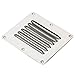 Amarine Made Stainless Steel Stamped Louvered Vent - Rectangular - 07722S - 4-1/2
