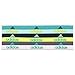 adidas Women's Fighter Hairband (6 Pack), One Size, Shock Mint/Ice Green/Utility Green/Solar Yellow/Grey/White