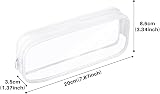 CHEERYMAGIC Clear Pencil Case Clear Exam Pencil Pouch PVC Zippered White view 7