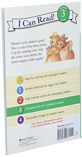 Minnie and Moo: The Case of the Missing Jelly Donut (I Can Read Level 3) Minnie and Moo: The Case of the Missing Jelly Donut (I Can Read Level 3) Paperback Kindle Audible Audiobook Hardcover Audio CD