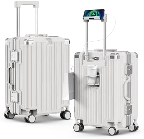 Amazon.com | Faqy Z 20 Inch Carry On Suitcase, Aluminum Frame