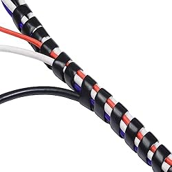 Spiral Cable Wrap, 65 Ft 5/32" Spiral wrap for