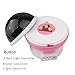 Star Projector Constellation Rotation Night Light Rechargeable Galaxy Light LED Bedroom Lamp with Music (Pink)