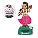 Amosfun Dashboard Hula Girl Bobble Head Solar Powered Hawaiian Hula Shaking Head Dancing Toy Figure Doll for car Interior Decorations Ornament Pink