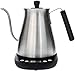 Electric Gooseneck Kettle with Variable Temperature Control - 1L Electric Teapot Drip Kettle with Digital Base - Stainless Steel Coffee Kettle and Electric Pour Over Tea Pot