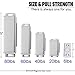 WOOCH Door Magnetic Catch - 90lb High Magnetic Stainless Steel Heavy Duty Catch for Kitchen Bathroom Cupboard Wardrobe Closet Closures Cabinet Door Drawer Latch (3.7 in Silver, 2-Pack)