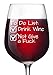 To Do List Funny Wine Glass 13 oz - Retirement Party Fathers Mothers Day Novelty Wine Christmas Gifts for Women 40th Birthday Gifts Men Wife Girlfriend Sister Boss Best Friend BFF Coworker Daughter
