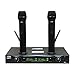 AUDIO 2000'S AWM6113 Two-Channel VHF Rechargable Wireless System with Two Rechargeable Handheld Wireless Microphones and One Wireless Receiver