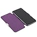 MTRONX Phone Case for Apple iPhone X, iPhone 10, Magnetic Closure Ultra Folio Flip Slim PU Leather Twill Case Cover Pouch - Purple(MG-PP)