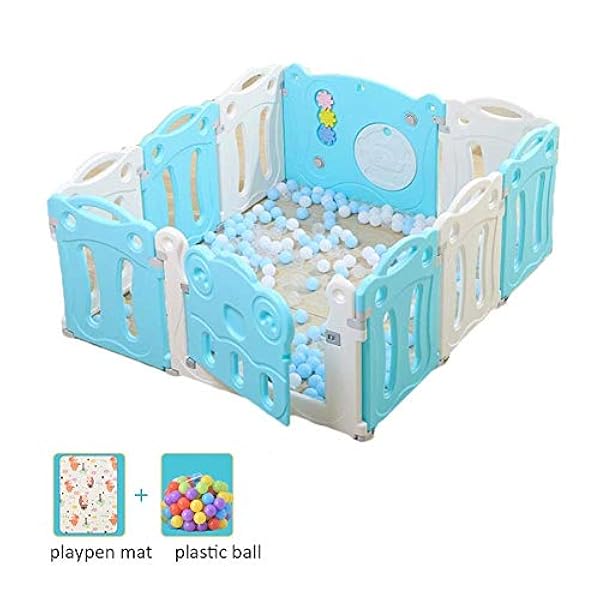 Awj Parc Pour Bebe Parcs A Bebe Jumeaux Cloture De Jeu Barriere De Securite Tapis De