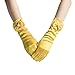 Greenmoe Girls Long Satin Finger Bowknot Formal Pageant, Yellow, Size One Size