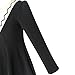 Sunny Fashion Girls Dress Back School Long Sleeve Black Dress Size 6-12