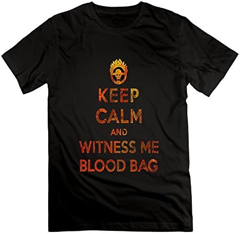 XiangHe Keep Calm Mad Max Warboy Skull Men's T-Shirt XX-Large Black Mens