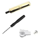 Vastar Golden Samsung S5 Replacement USB Port Charger Cover Flap Waterproof Dustproof Plastic Holder Screw Screwdriver for Samsung Galaxy S5 SV I9600 G900 G900A G900V G900T G900P G900F G900H G900I