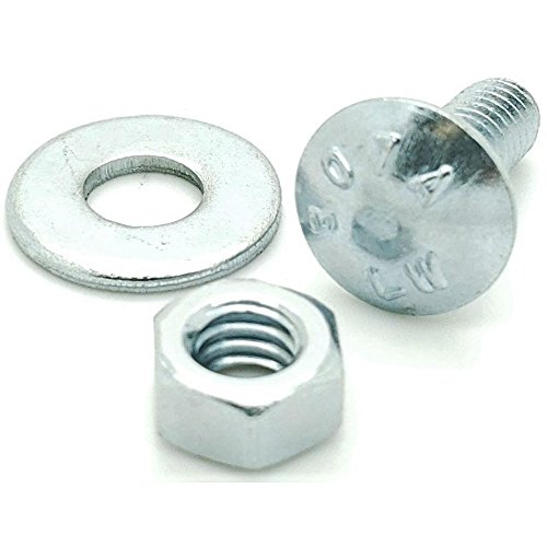 SNUG Fasteners (SNG276) 100 Qty 1/4-20 x 3/4" Long Carriage Bolts Set w/Nuts & Washers - Thumbnail 2